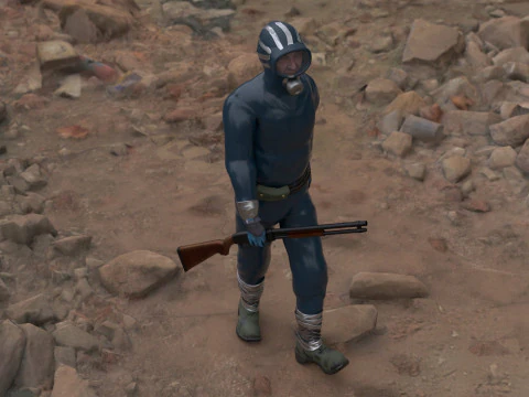 The Eternauta conmic version renderable 3D Model