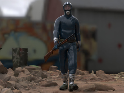 The Eternauta conmic version renderable 3D 모델