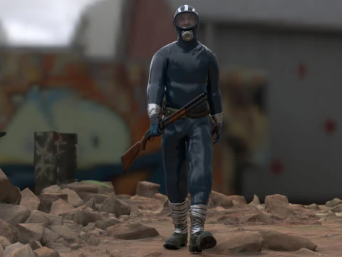 The Eternauta conmic version renderable 3D Model