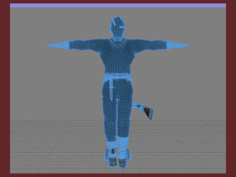 The Eternauta conmic version renderable 3D Model