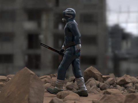 The Eternauta conmic version renderable 3D 모델