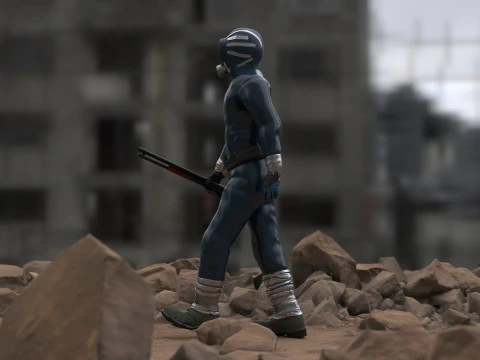 The Eternauta conmic version renderable 3D Model