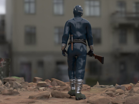 The Eternauta conmic version renderable 3D 모델