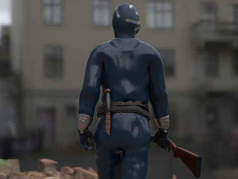 The Eternauta conmic version renderable 3D 모델