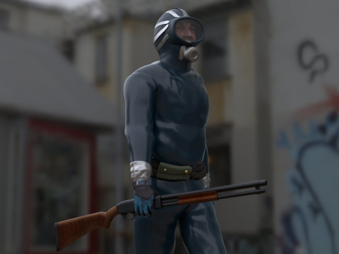 The Eternauta conmic version renderable 3D 모델