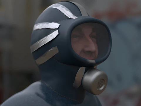 The Eternauta conmic version renderable 3D Model