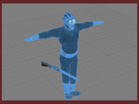 The Eternauta conmic version renderable 3D Model