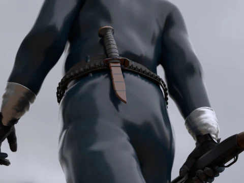 The Eternauta conmic version renderable 3D Model