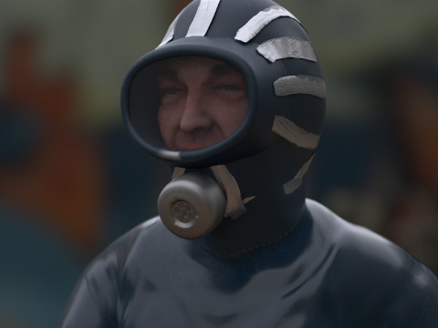 The Eternauta conmic version renderable 3D 모델