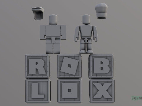 Roblox Toys Set Base Renderable Model fanart Modello 3D