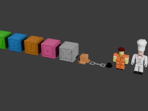 Roblox Toys Set Base Renderable Model fanart Modello 3D