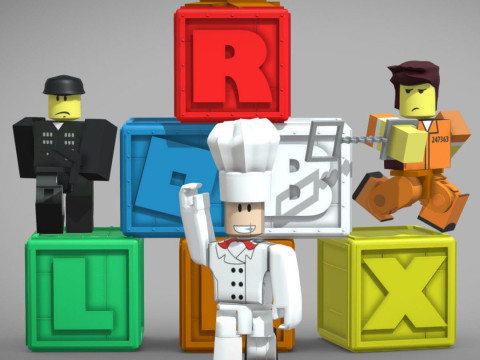 Roblox Toys Set Base Renderable Model fanart Modello 3D