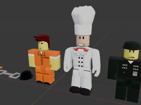 Roblox Toys Set Base Renderable Model fanart Modello 3D