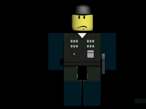 Roblox Toys Set Base Renderable Model fanart Modello 3D