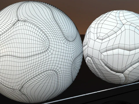 Every World Cup Ball Game and Render Ready Hi and Low Poly 3D Model