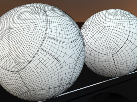 Every World Cup Ball Game and Render Ready Hi and Low Poly 3D Model