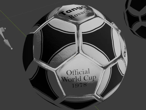 Every World Cup Ball Game and Render Ready Hi and Low Poly 3D Model