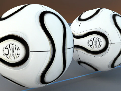 Every World Cup Ball Game and Render Ready Hi and Low Poly 3D Model