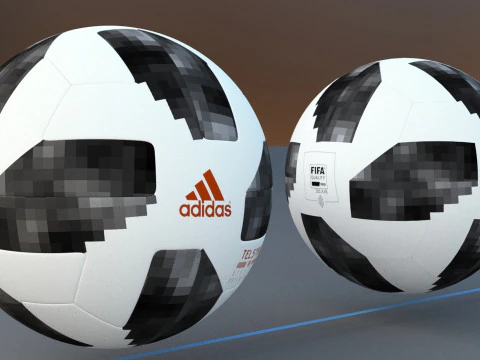 Every World Cup Ball Game and Render Ready Hi and Low Poly 3D Model