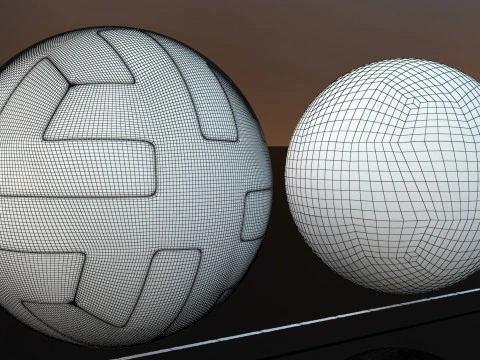 Every World Cup Ball Game and Render Ready Hi and Low Poly 3D Model