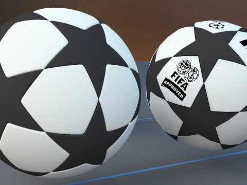 Every World Cup Ball Game and Render Ready Hi and Low Poly 3D Model