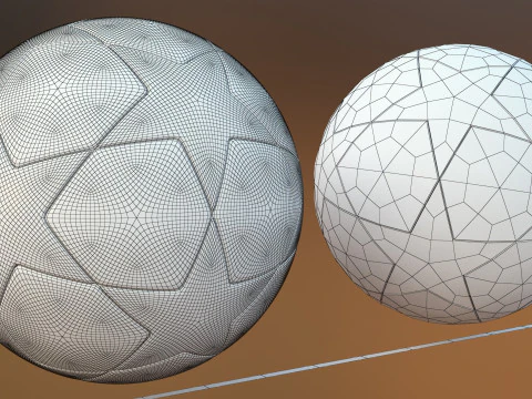 Every World Cup Ball Game and Render Ready Hi and Low Poly 3D Model