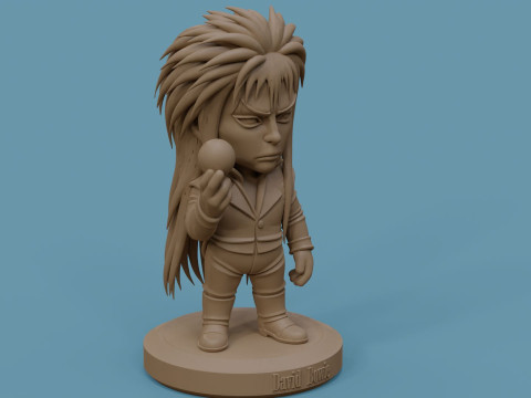 David Bowie 5 Chibi Fan Art Versions Figure Keychain Model Cetak 3D