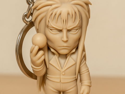 David Bowie 5 Chibi Fan Art Versions Figure Keychain Model Cetak 3D