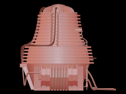 The Fly Teleportation pod Renderable 3D मॉडल