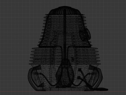 The Fly Teleportation pod Renderable 3D मॉडल