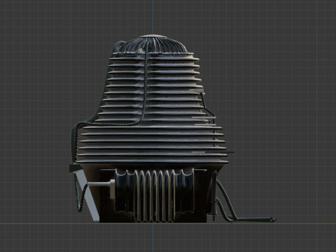 The Fly Teleportation pod Renderable 3D मॉडल