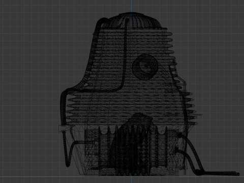 The Fly Teleportation pod Renderable 3D मॉडल