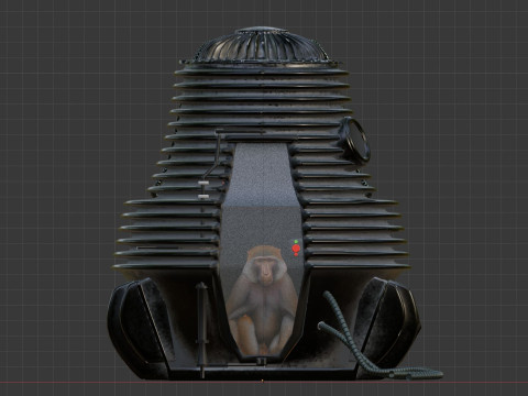 The Fly Teleportation pod Renderable 3D मॉडल