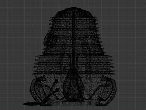The Fly Teleportation pod Renderable 3D मॉडल
