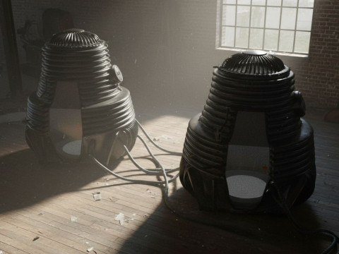 Fly Teleportation 포드 렌더링 가능 3D 모델