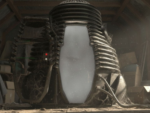 Fly Teleportation 포드 렌더링 가능 3D 모델