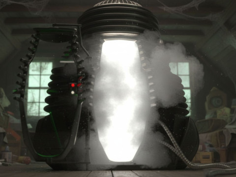 Fly Teleportation 포드 렌더링 가능 3D 모델