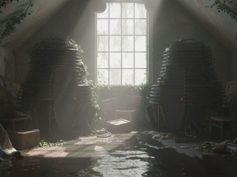 Fly Teleportation 포드 렌더링 가능 3D 모델