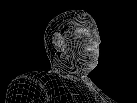 Realistic Head Hiko PBR Renderable 3D Model
