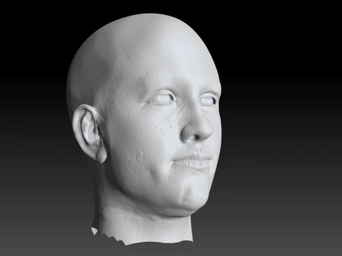 Realistic Head Hiko PBR Renderable 3D Model