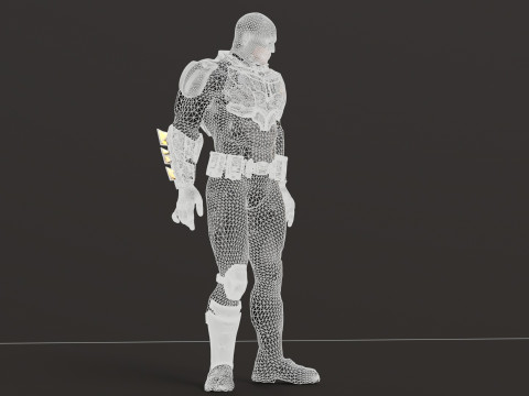 Tactical Batsuit Renderable Rigged Model 3D