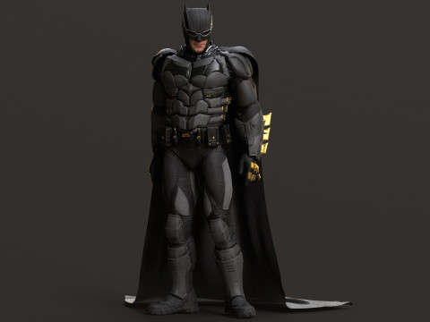 Tactical Batsuit Renderable Rigged Model 3D