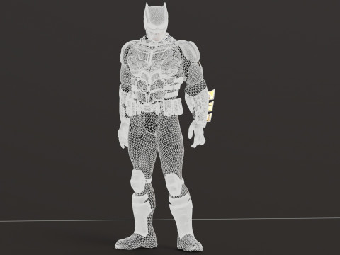 Tactical Batsuit Renderable Rigged Model 3D