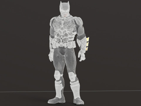 Tactical Batsuit Renderable Rigged Model 3D