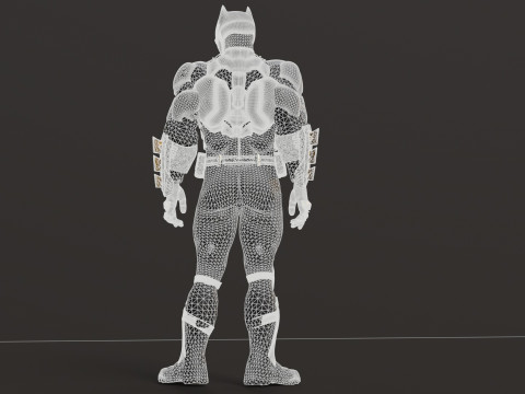 Tactical Batsuit Renderable Rigged Model 3D
