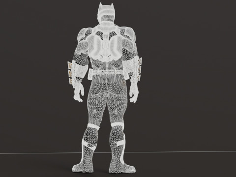 Tactical Batsuit Renderable Rigged Model 3D
