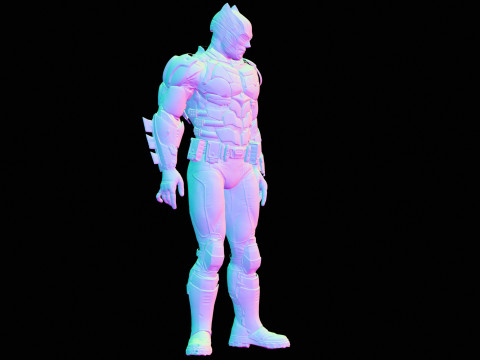 Tactical Batsuit Renderable Rigged Model 3D