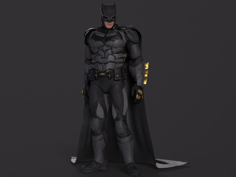 Tactical Batsuit Renderable Rigged Model 3D