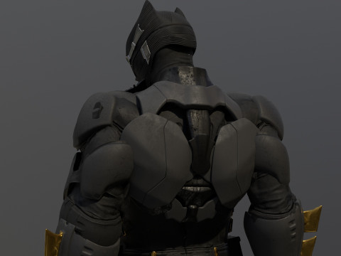 Tactical Batsuit Renderable Rigged Model 3D
