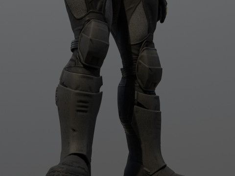 Tactical Batsuit Renderable Rigged Model 3D